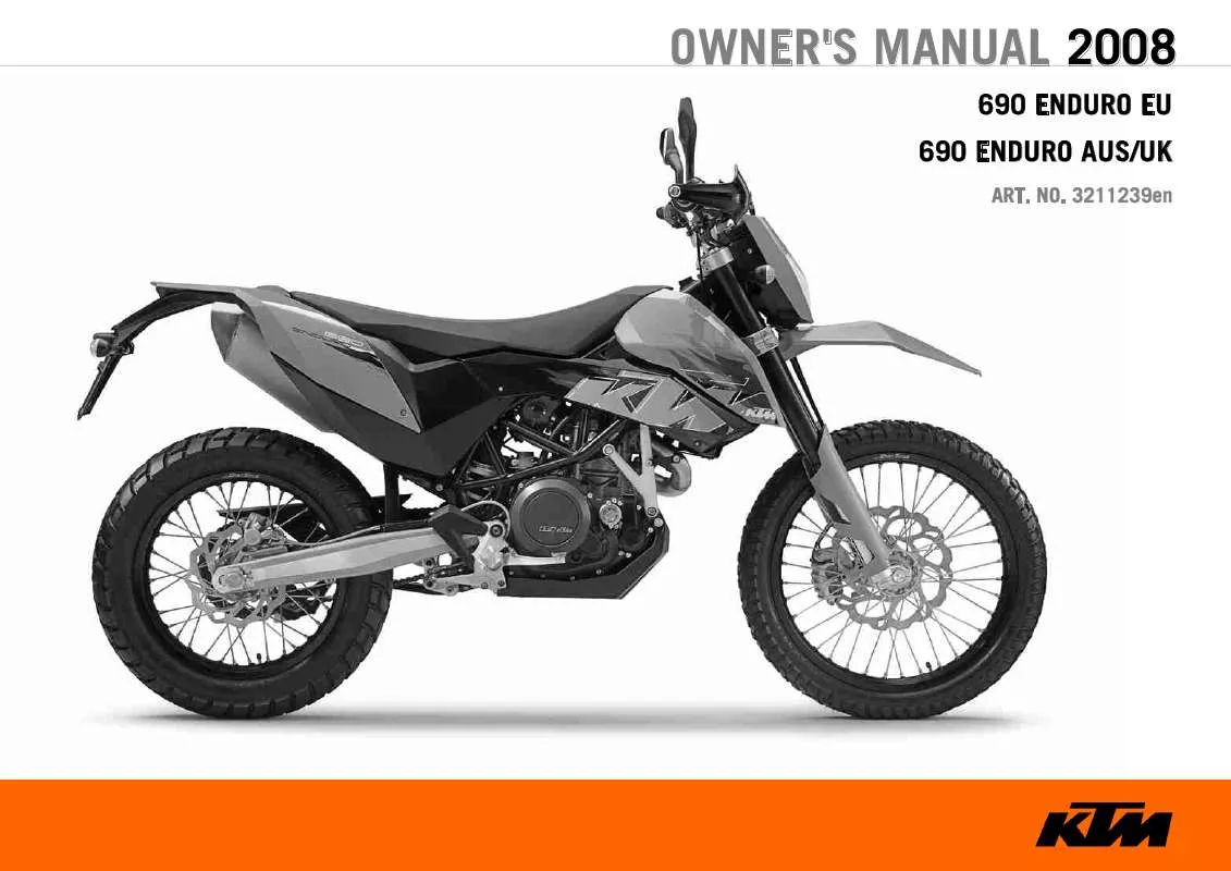 Mode d'emploi KTM 690 SMC