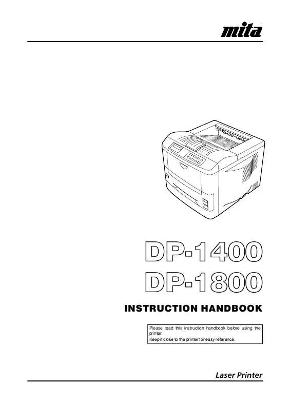 Mode d'emploi KYOCERA DP-1400