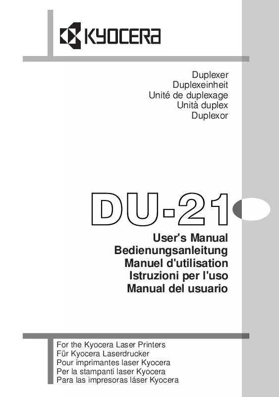 Mode d'emploi KYOCERA DU-21