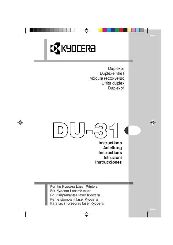 Mode d'emploi KYOCERA DU-31