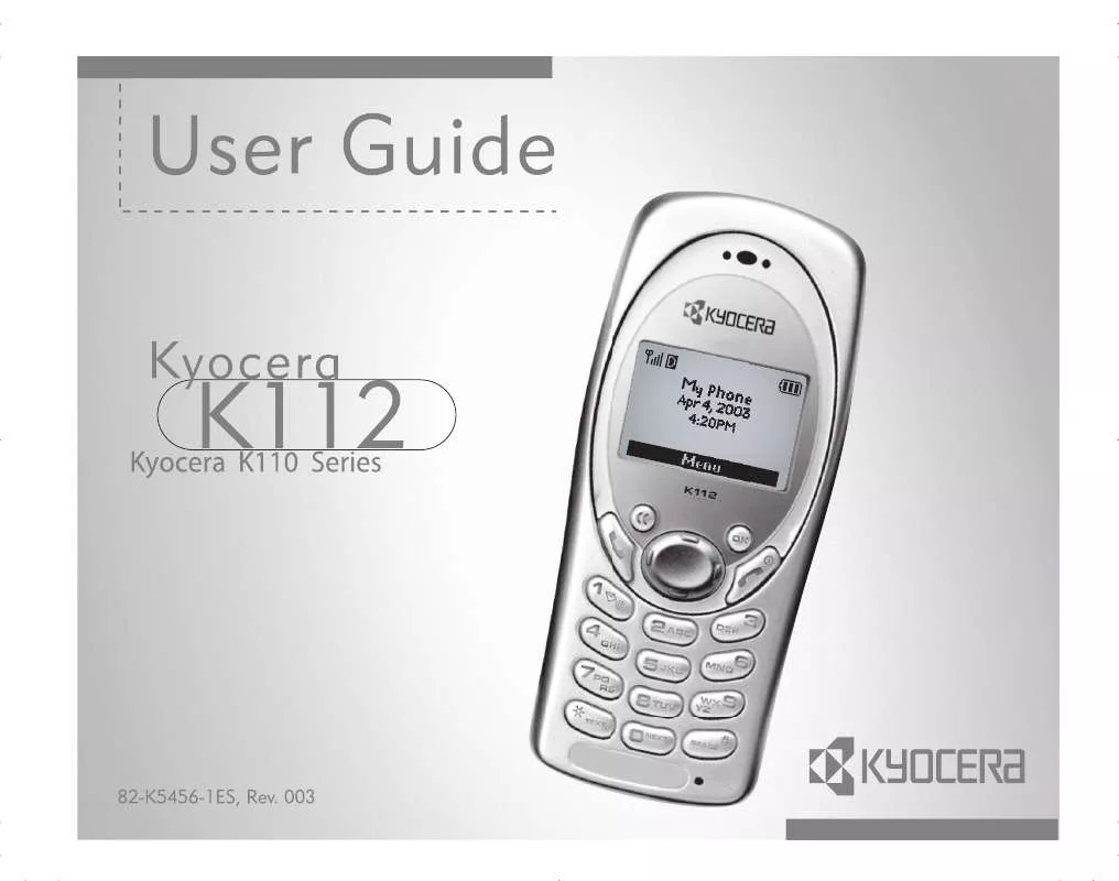 Mode d'emploi KYOCERA K100