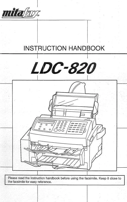 Mode d'emploi KYOCERA LDC-820