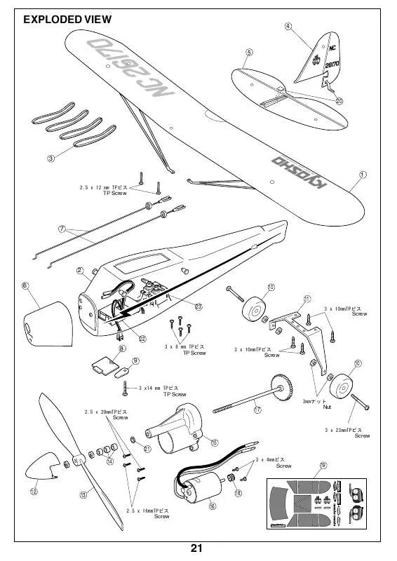 Mode d'emploi KYOSHO PIPER M24