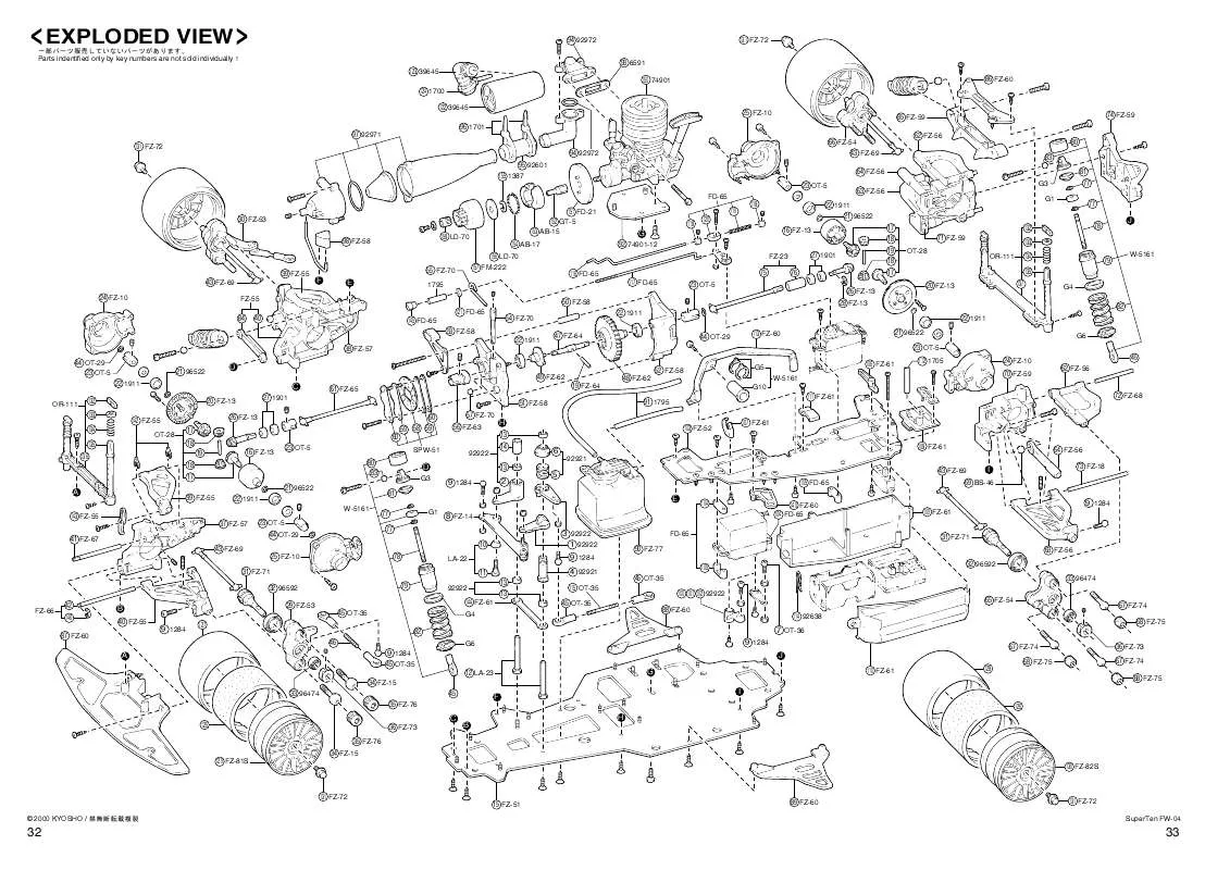 Mode d'emploi KYOSHO SUPERTEN FW-04