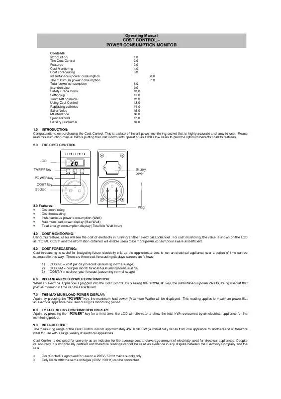 Mode d'emploi LA CROSSE TECHNOLOGY RS-3362