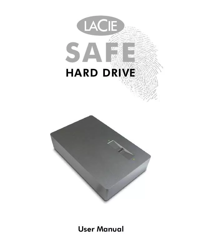 Mode d'emploi LACIE SAFE HARD DISK