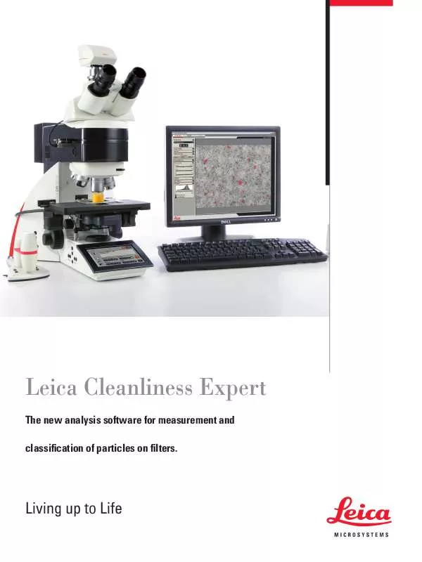 Mode d'emploi LEICA CLEANLINESS EXPERT