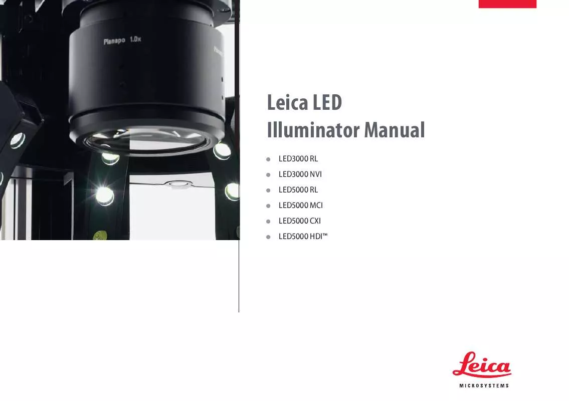 Mode d'emploi LEICA LED5000 RL