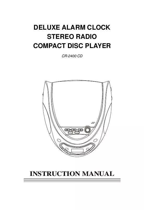 Mode d'emploi LENCO CR-2400