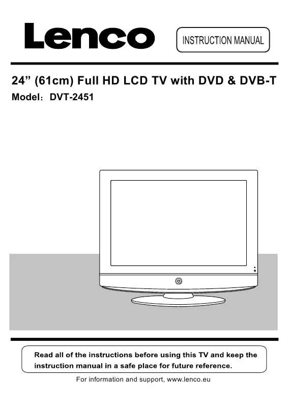 Mode d'emploi LENCO DVT-2451