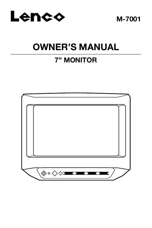 Mode d'emploi LENCO M-7001