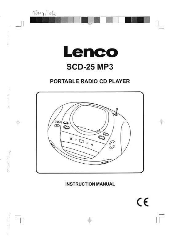 Mode d'emploi LENCO SCD-25