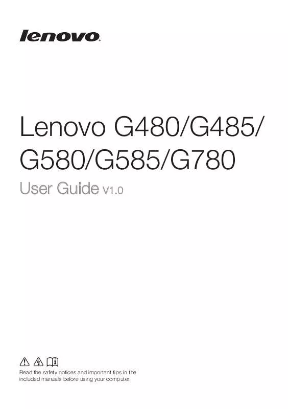 Mode d'emploi LENOVO G485