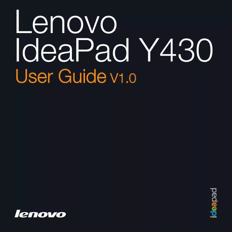 Mode d'emploi LENOVO IDEAPAD Y430