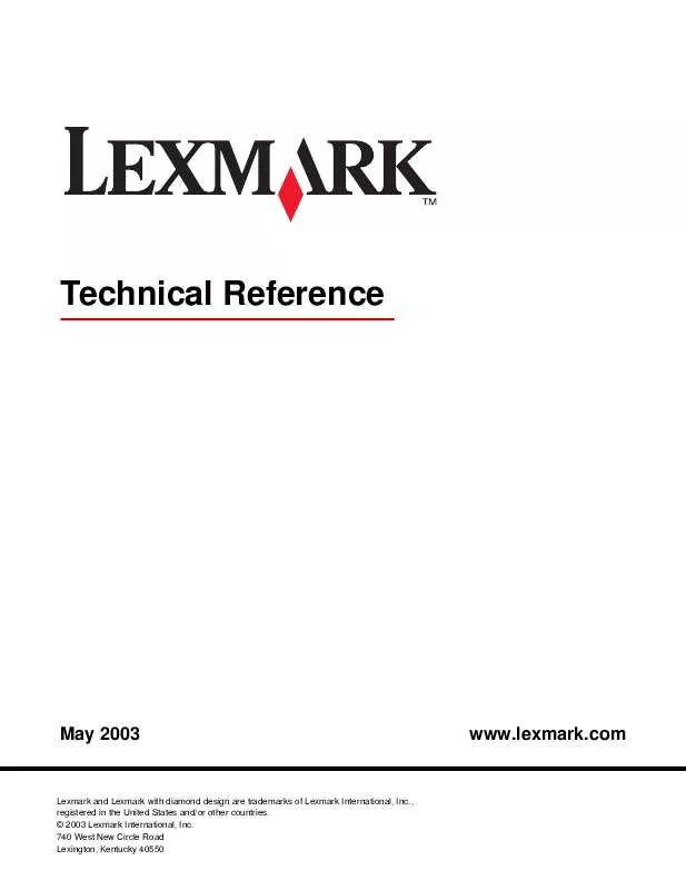 Mode d'emploi LEXMARK T630