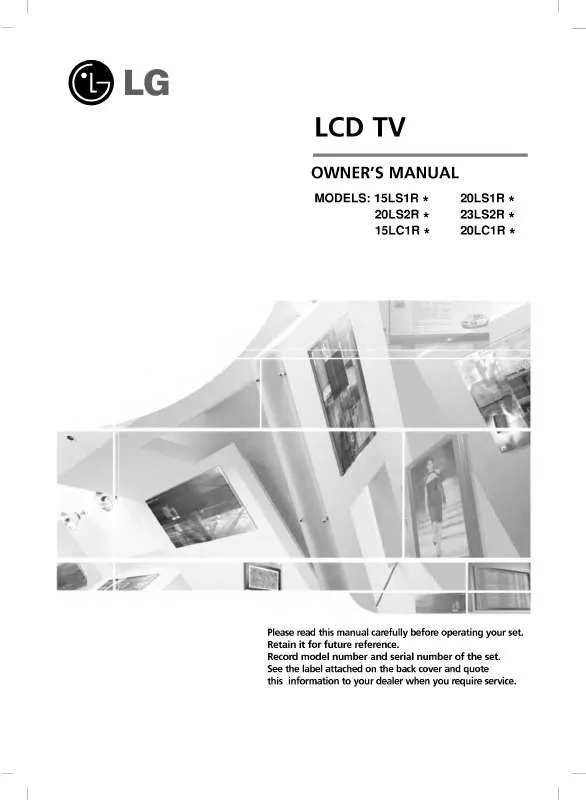 Mode d'emploi LG 15LS1R