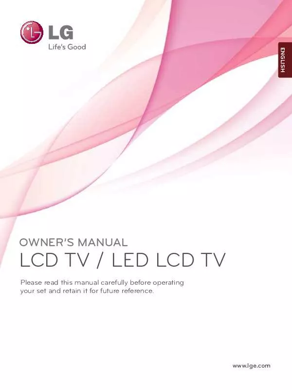 Mode d'emploi LG 19LE330N