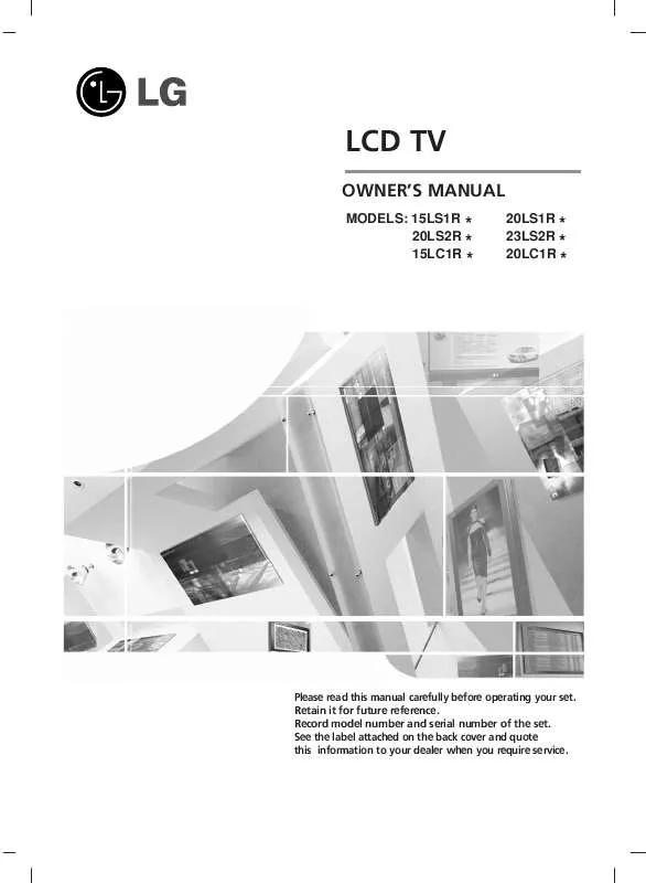 Mode d'emploi LG 20LS1R