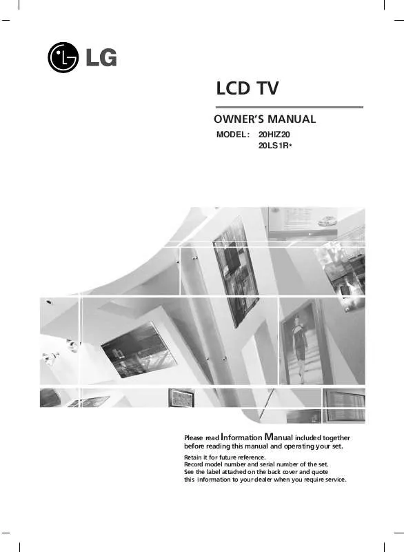 Mode d'emploi LG 20LS1RH