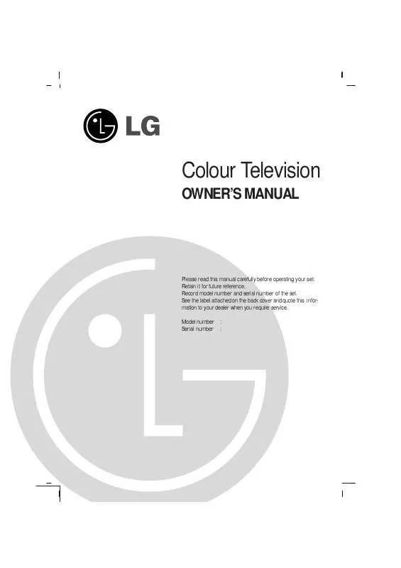 Mode d'emploi LG 21FS2RG