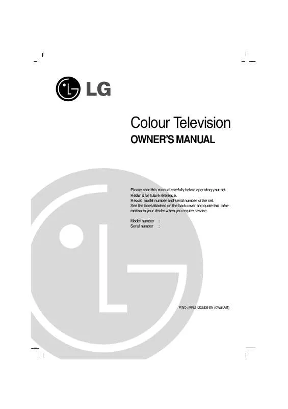 Mode d'emploi LG 21FS6RG