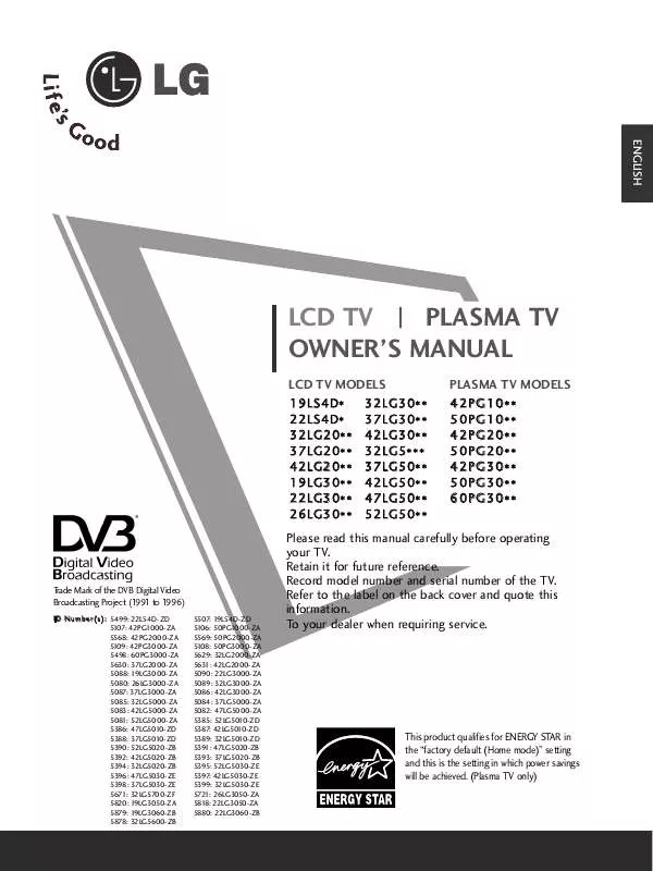 Mode d'emploi LG 22LG30