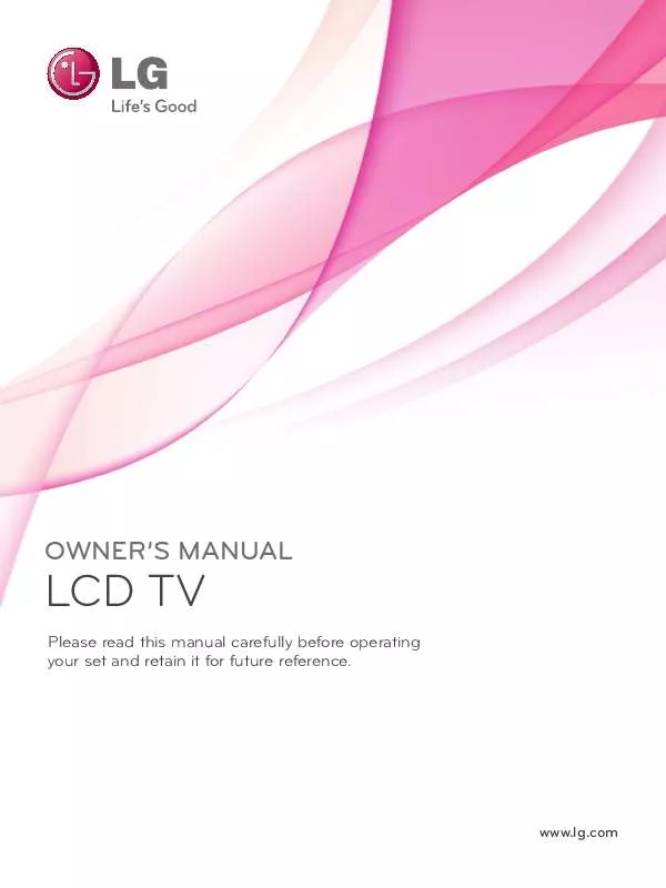 Mode d'emploi LG 26LD310