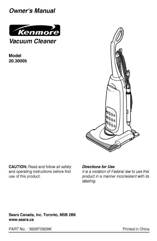 Mode d'emploi LG 30005