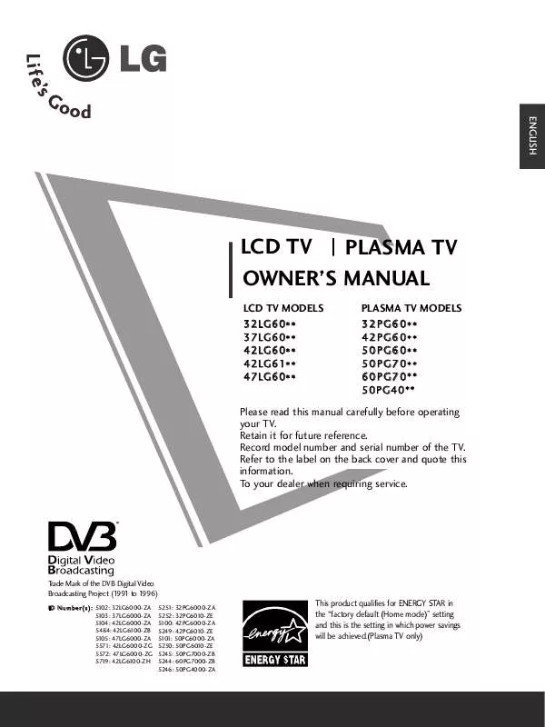 Mode d'emploi LG 326000