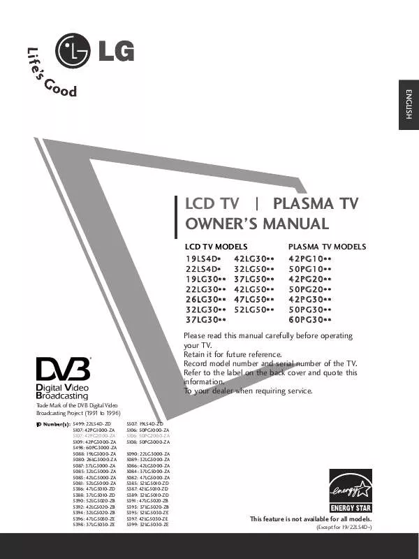 Mode d'emploi LG 32LG50