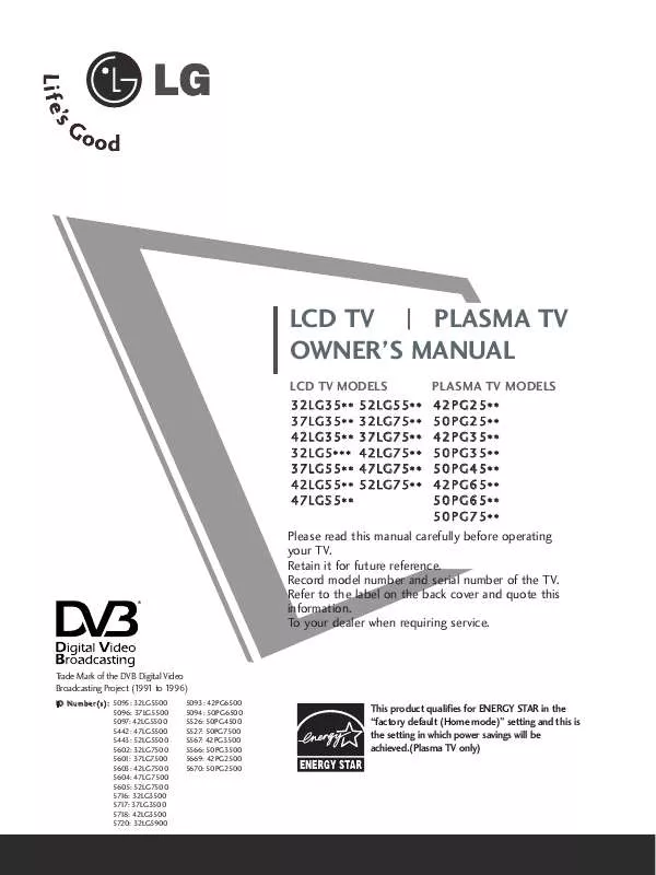 Mode d'emploi LG 32LG5900