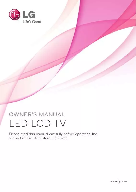 Mode d'emploi LG 32LV570G