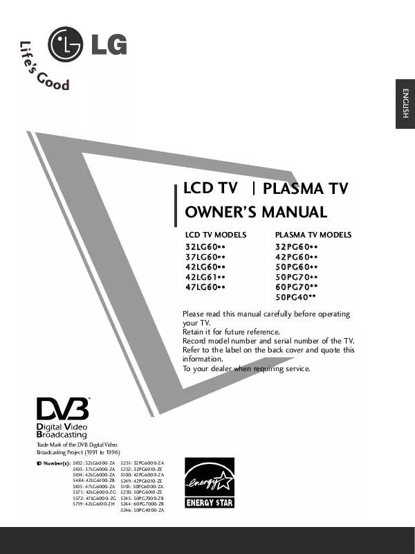 Mode d'emploi LG 376000