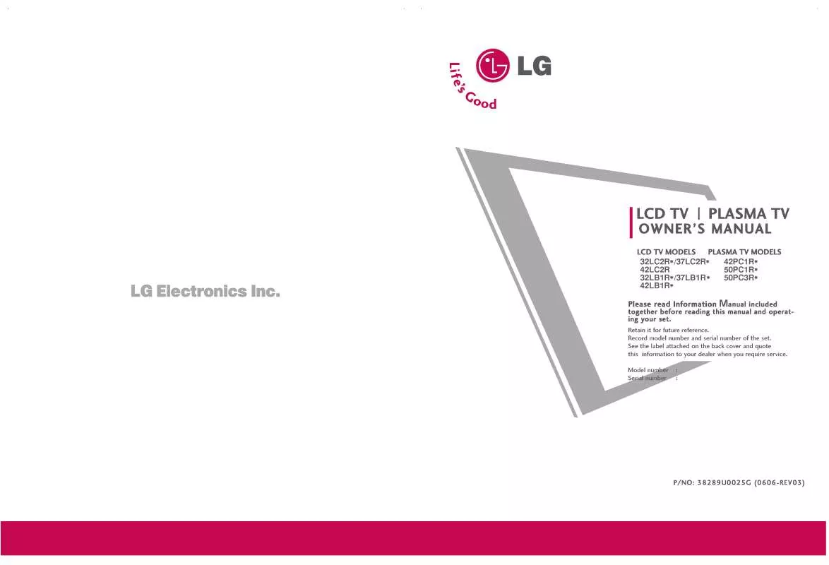 Mode d'emploi LG 47LB1RF