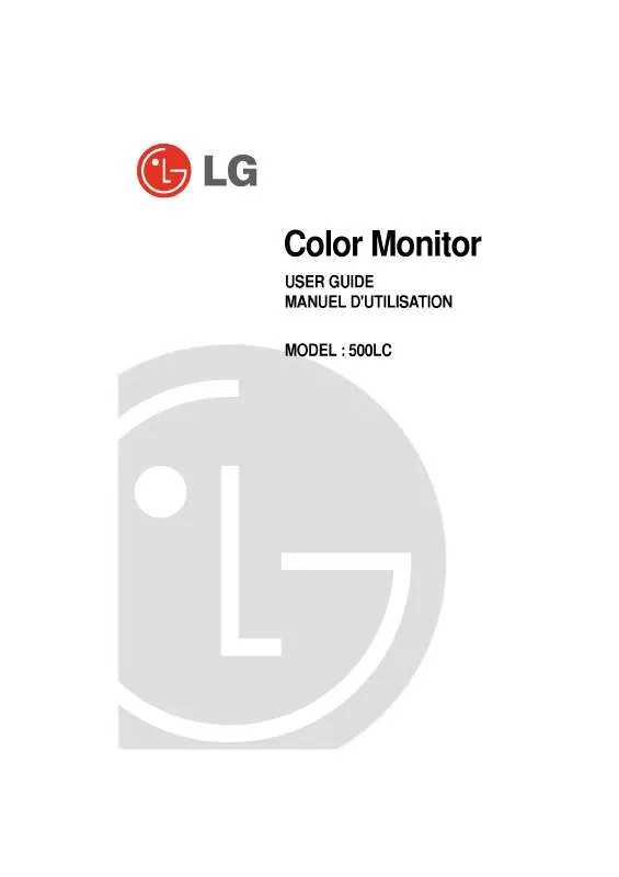 Mode d'emploi LG 500LC