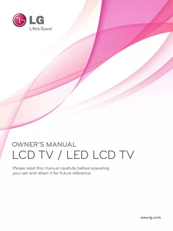 Mode d'emploi LG 55LD650