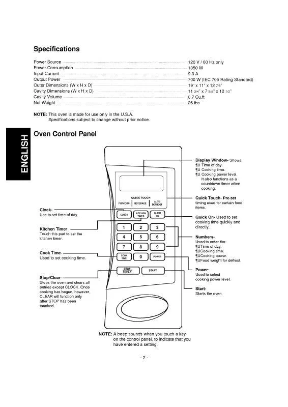 Mode d'emploi LG 721.68101890