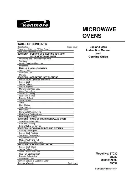 Mode d'emploi LG 87030