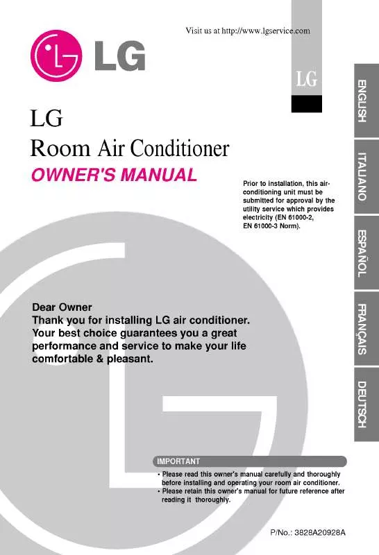 Mode d'emploi LG A09AW1 SF0