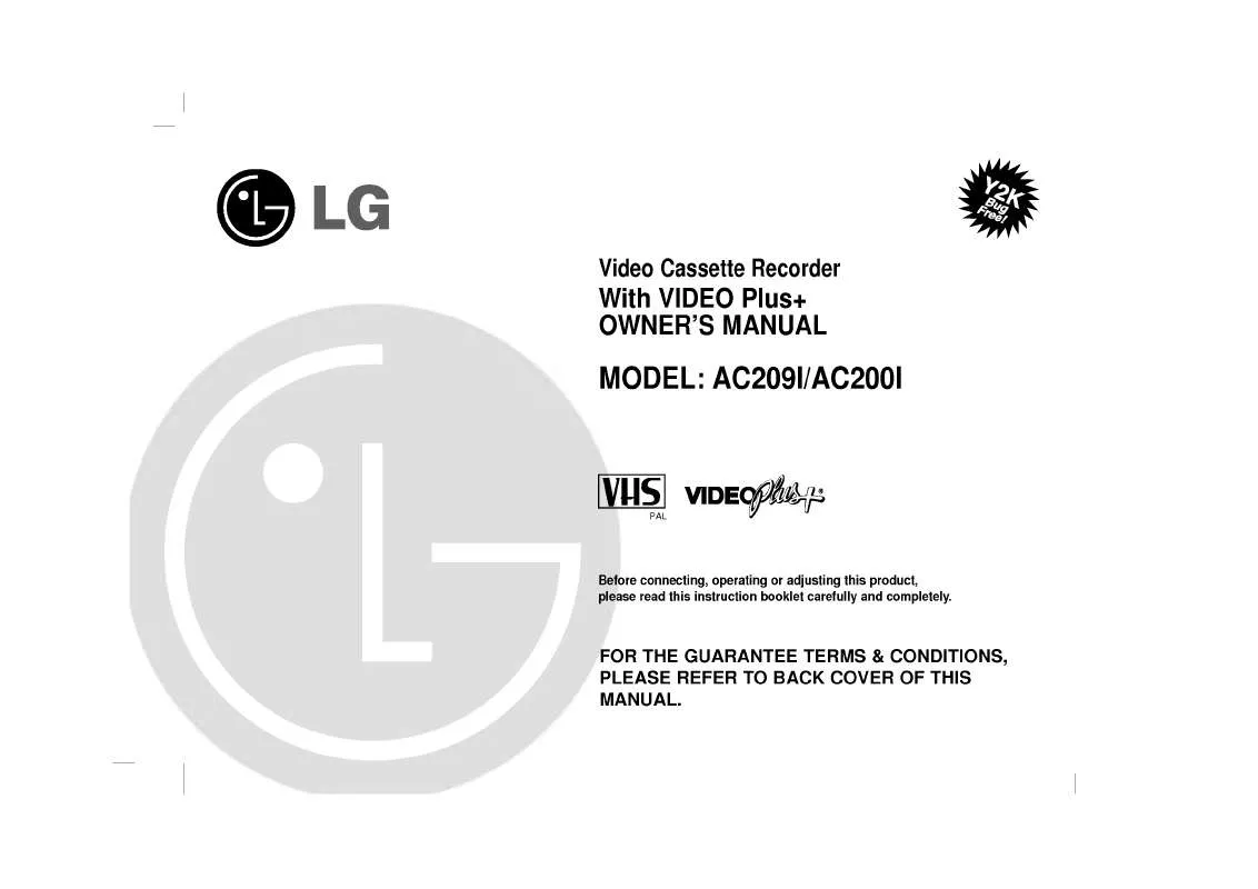 Mode d'emploi LG AC209I