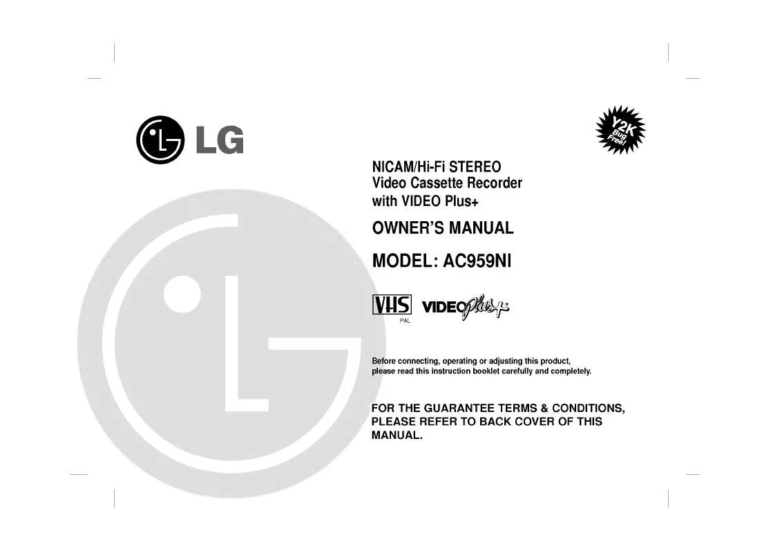 Mode d'emploi LG AC959NI