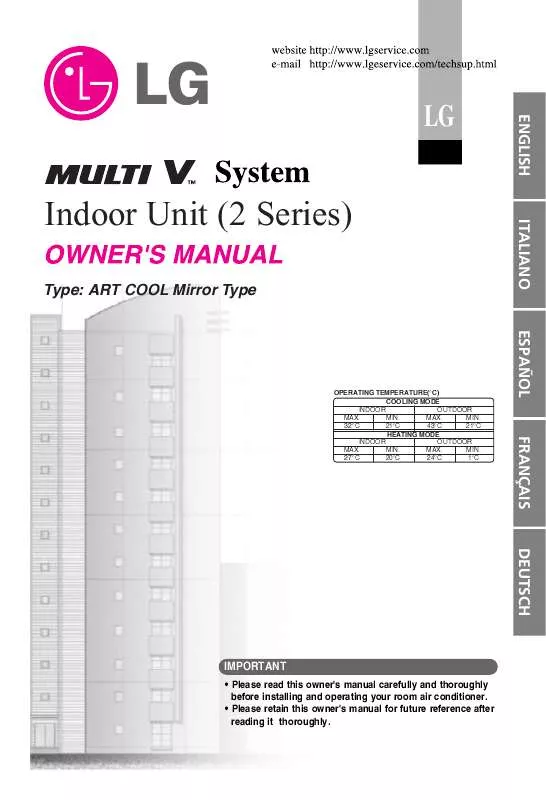 Mode d'emploi LG ARNU24GS3M2