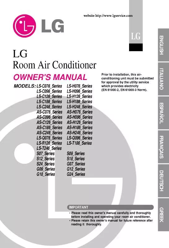 Mode d'emploi LG AS-C096QLL0