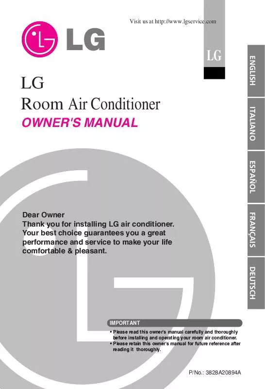 Mode d'emploi LG ASNW2465GG1