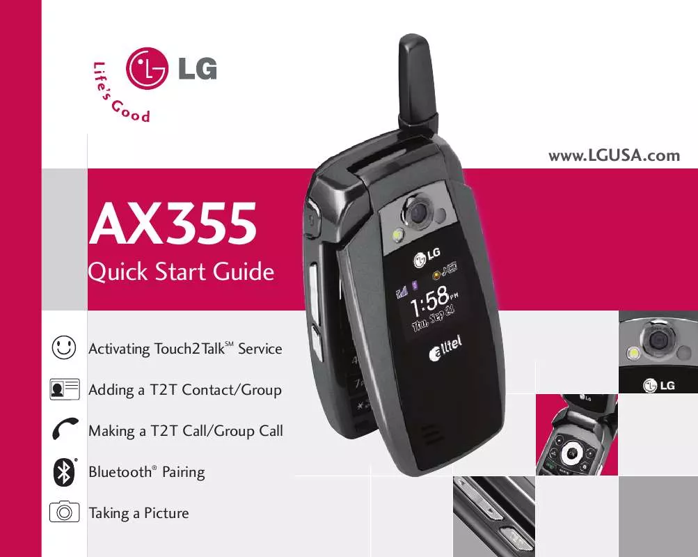 Mode d'emploi LG AX355