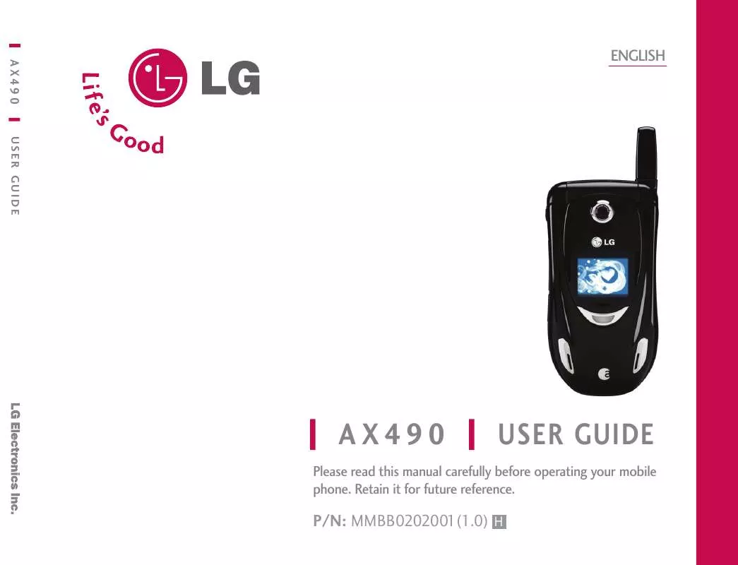 Mode d'emploi LG AX490