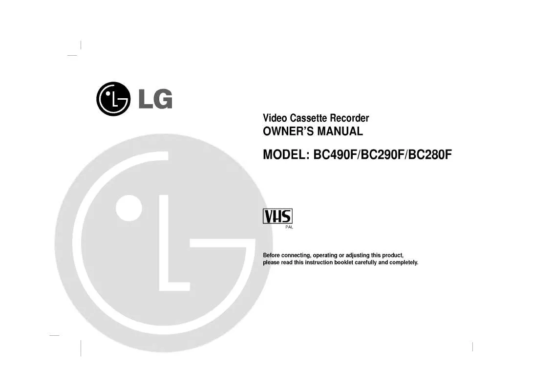 Mode d'emploi LG BC290F