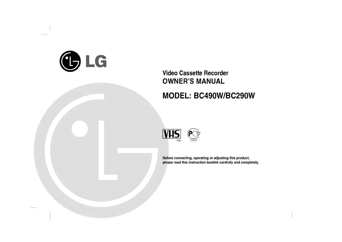 Mode d'emploi LG BC290W