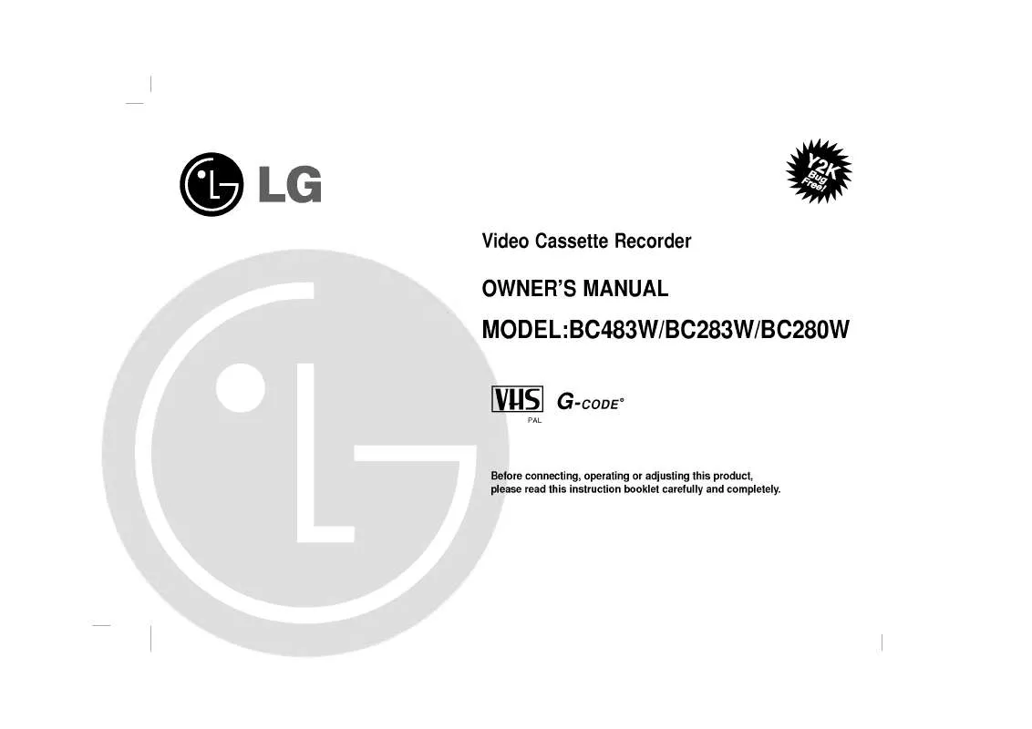 Mode d'emploi LG BC483W