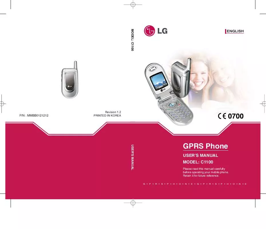 Mode d'emploi LG C1100